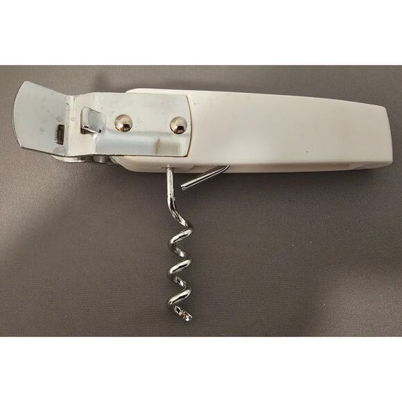 White Punch Can and Wine and Beer/Soda Bottle Opener - 4-1/2" long - Picture 7 of 7